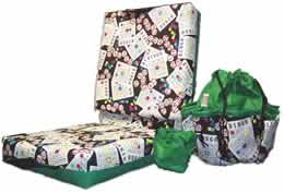 Deluxe Bingo Card Pattern Cushion And Bag Set