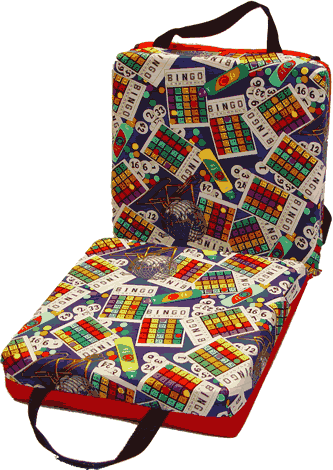 Deluxe Bingo Party Pattern Bingo Cushion