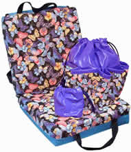 Deluxe Butterflies Cushion And Bag Set
