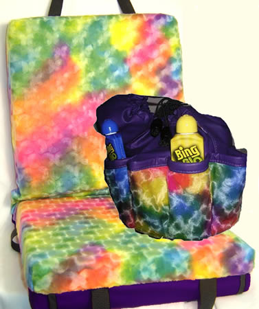 Deluxe Tie Dye Bingo Cushion And Bag Set