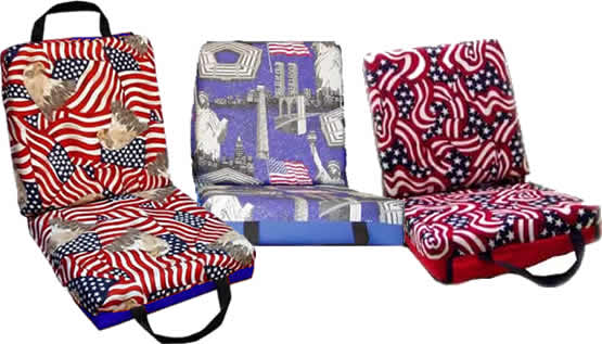 Deluxe Patriotic Bingo cushion
