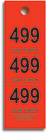 3 part coat check tickets