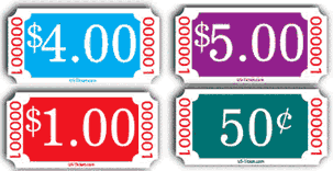 Denomination Roll Tickets