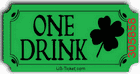 Standard St. Patrick One Drink Tickets