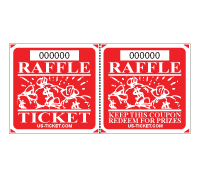 Premium Large Double Raffle Ticket
