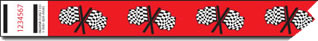 Checkered Flag Tyvek  Wristband