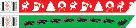 Christmas Design Tyvek Wristband