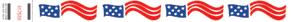 Wavey Flag Tyvek Wristband