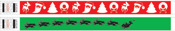 Christmas Design Tyvek Wristband