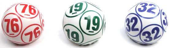 10 Sided Spanish Bingo Balls - 90 Ball Set