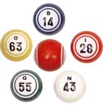 Double Number Bingo Balls