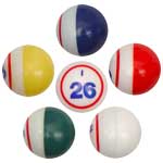 5 Color Single Number Bingo Balls
