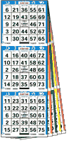 3 ON - 5 UP Bingo Paper Books