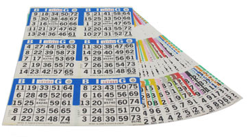 6 ON 15 UP Bingo Paper