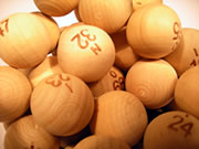 7/8 inch Wooden Bingo Balls