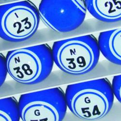 Blue Double Number Bingo Balls