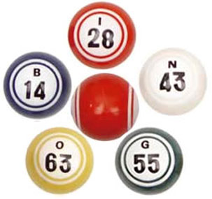 Double Number Bingo Balls