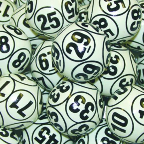 10 Sided Black Bingo Balls - 90 Ball Set