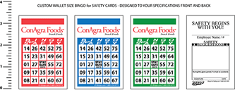 ConAgra Wallet Size SAFETY Program Card