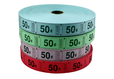 Standard 50 Cent Roll Tickets