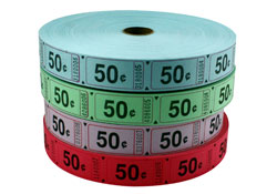 Standard 50 Cent Roll Tickets