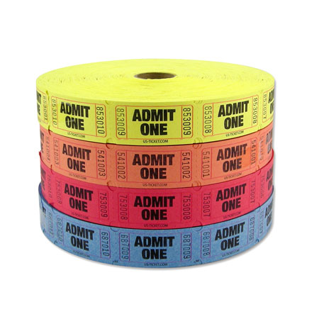 Standard Admit One Roll Ticket