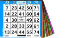 1 ON 11 UP Bingo Paper