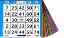 1 ON 15 UP Bingo Paper