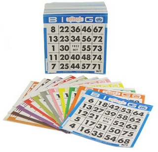 Bingo Paper - RAINBOW 1 On Paper
