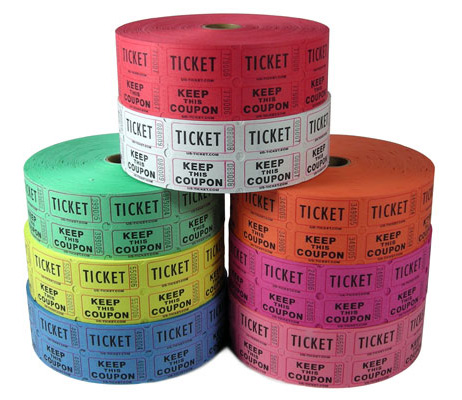 Standard Double Roll Raffle Tickets