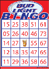 Bud Light Custom Bingo Cards